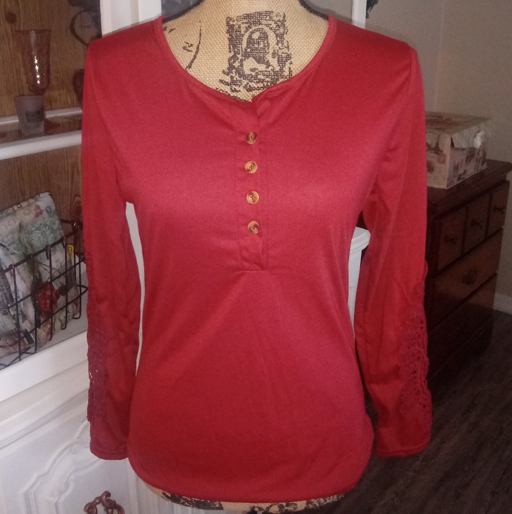 Lace Sleeved Top
